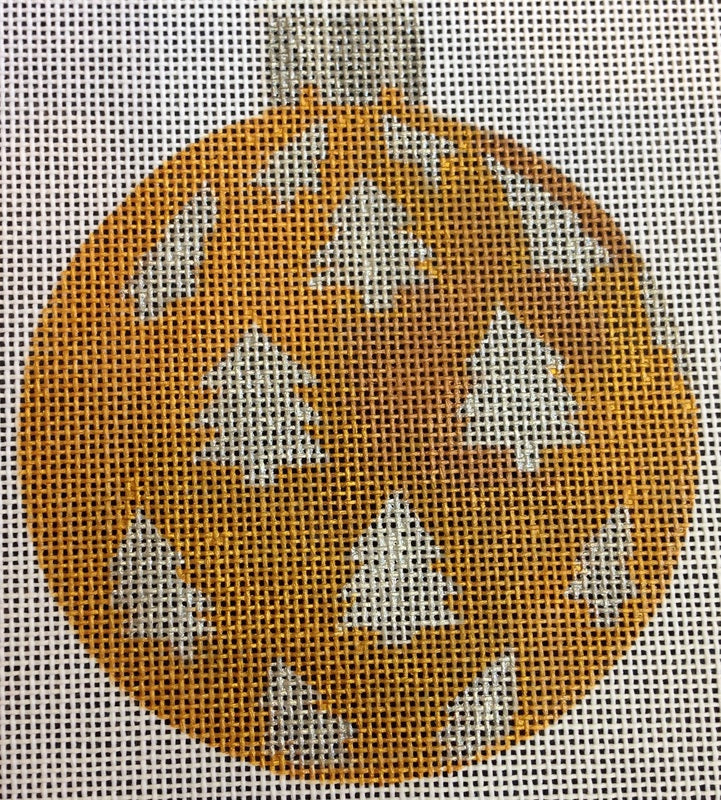 Christmas Balls:CH305F Gold with silver trees