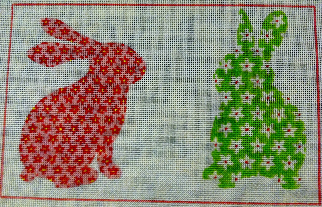 Bunnies:SB940 Bunnies Pink Flower