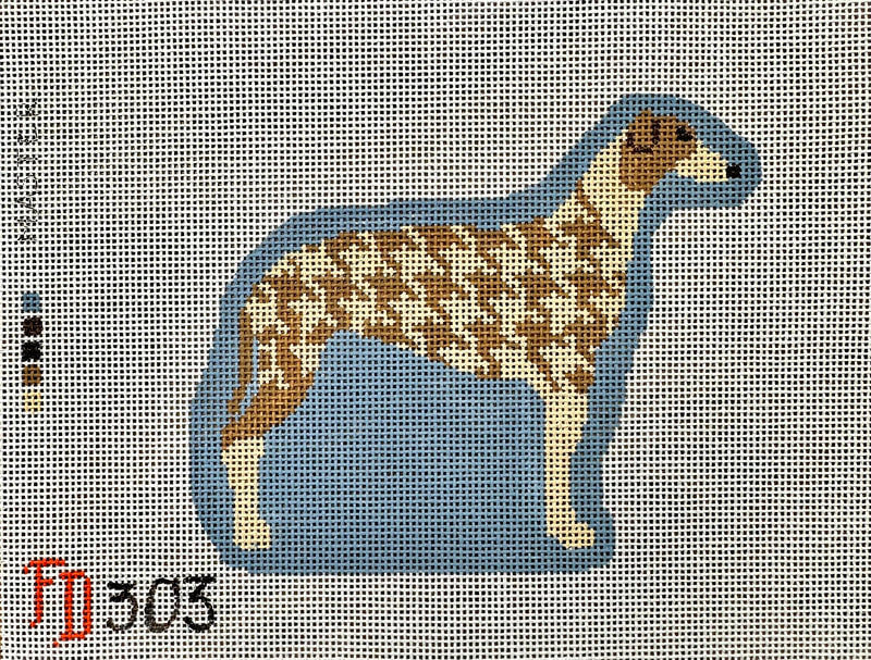 Froopy Designs:FD303 Houndstooth Dog