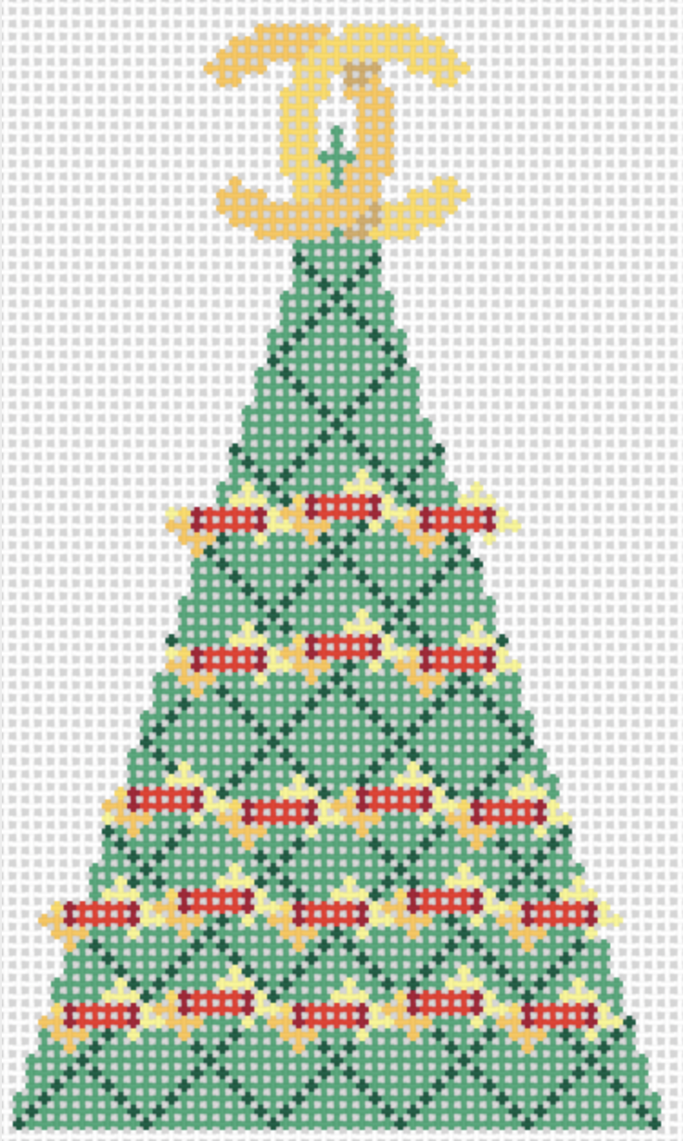 Froopy Designs:FD337 Quilted Chanel Tree 3'x5"