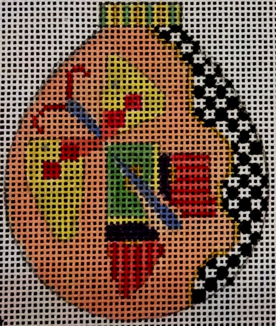 Penny Macleod:PM237 OVAL ORNAMENT 4" 13m