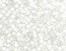 Embellishments:DB0066 White Lined Crystal AB 1
