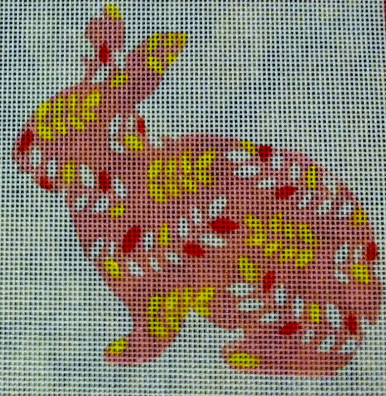 Bunnies:SB939B Bunny(lt blue w/leaves)