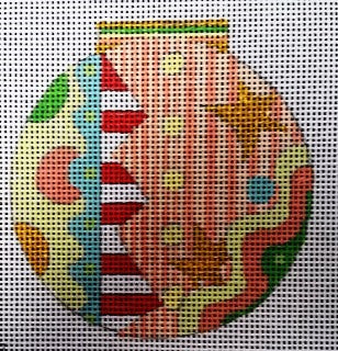 Penny Macleod:PM176, 4 1/2", 13M Round Orname