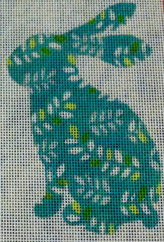 Bunnies:SB938B Bunny (green with white