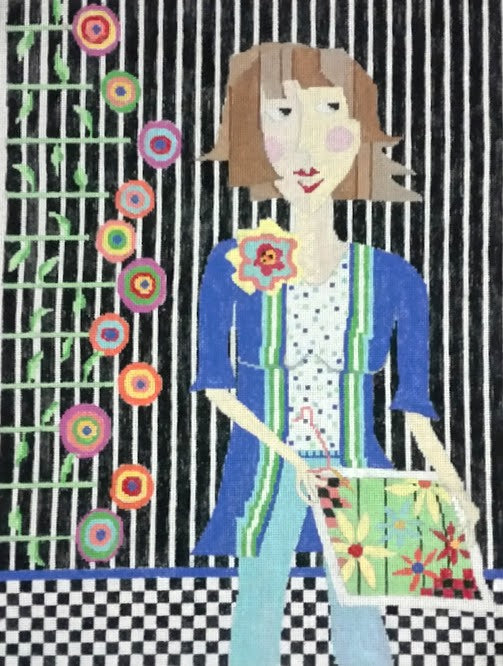 Penny Macleod:PM260 Karen Stitching 11 1/2x 1
