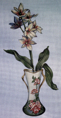 Flower:SB 109 Narcissus in red vase