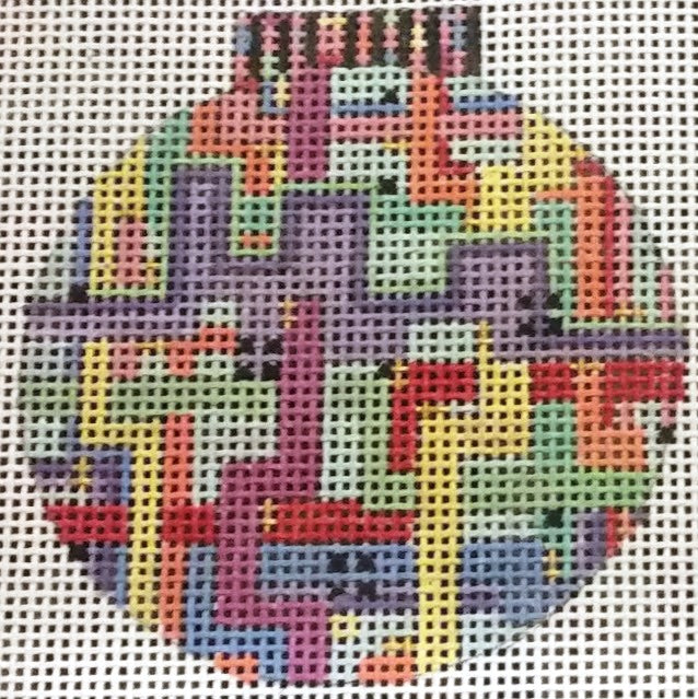 Penny Macleod:PM239 ROUND ORNAMENT, 3 3/4, 13