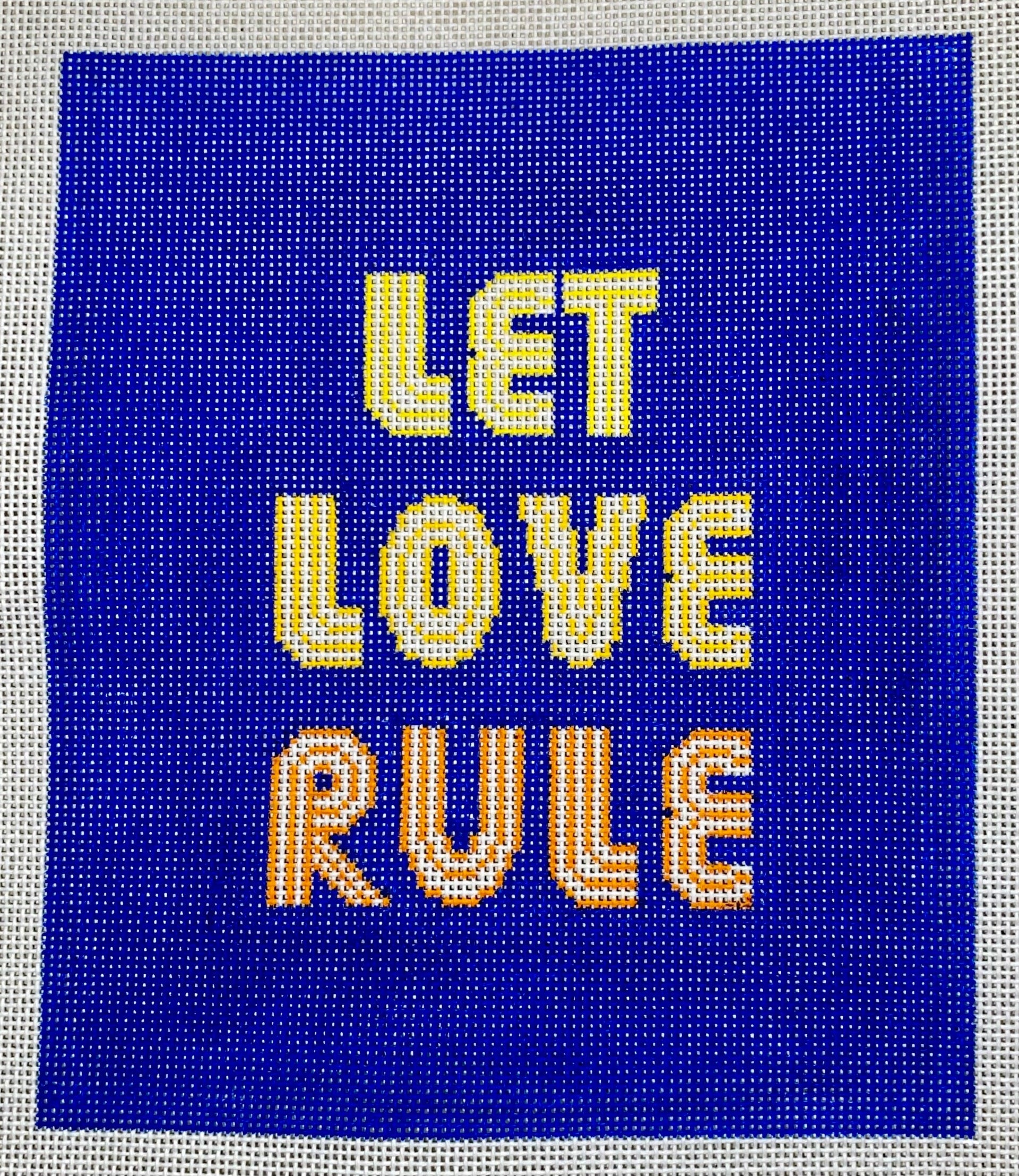 Froopy Designs:FD152 LET LOVE RULE 5.5” x 7” o