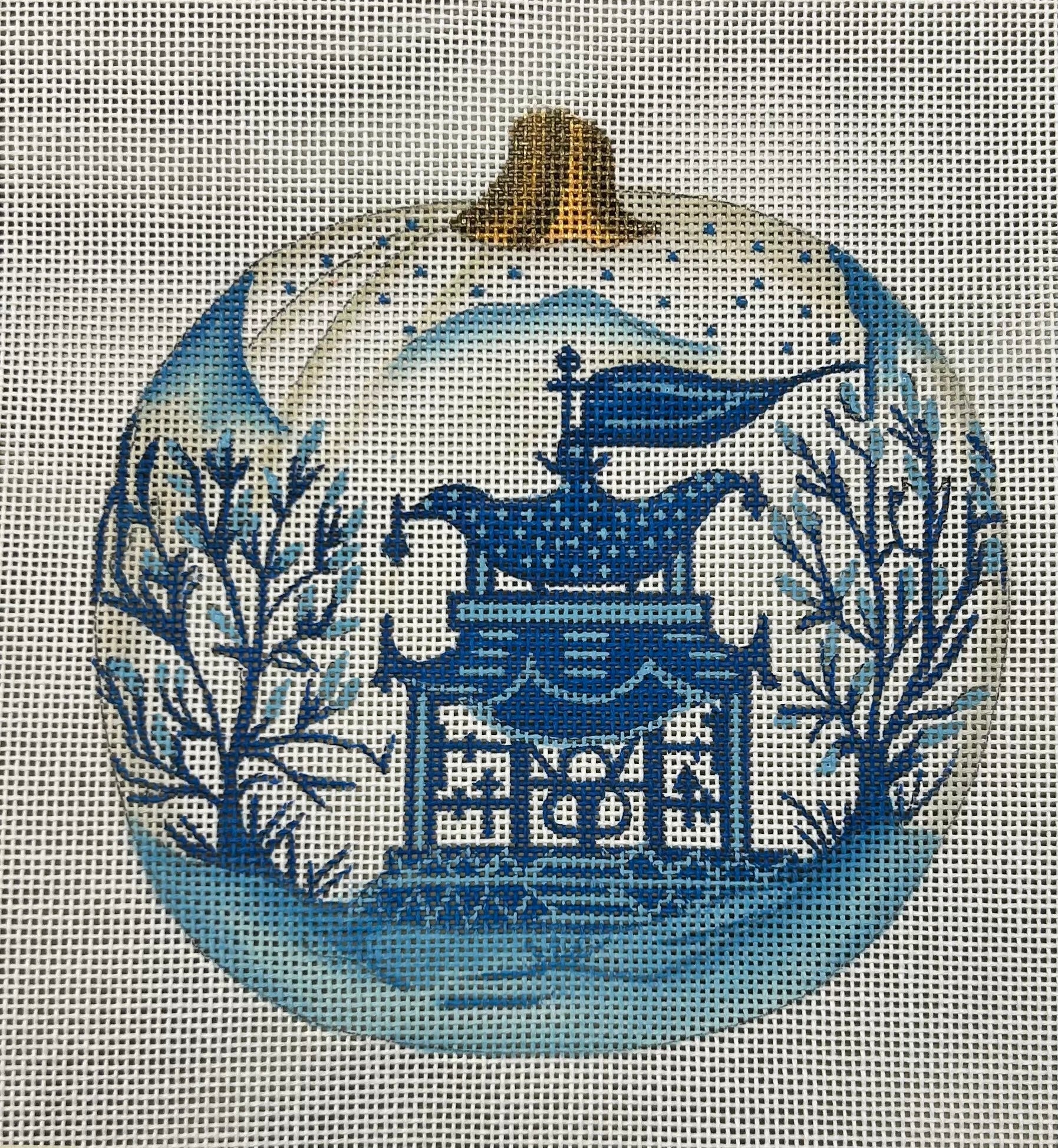 Halloween:HA507 blue/white pumpkin Pagod