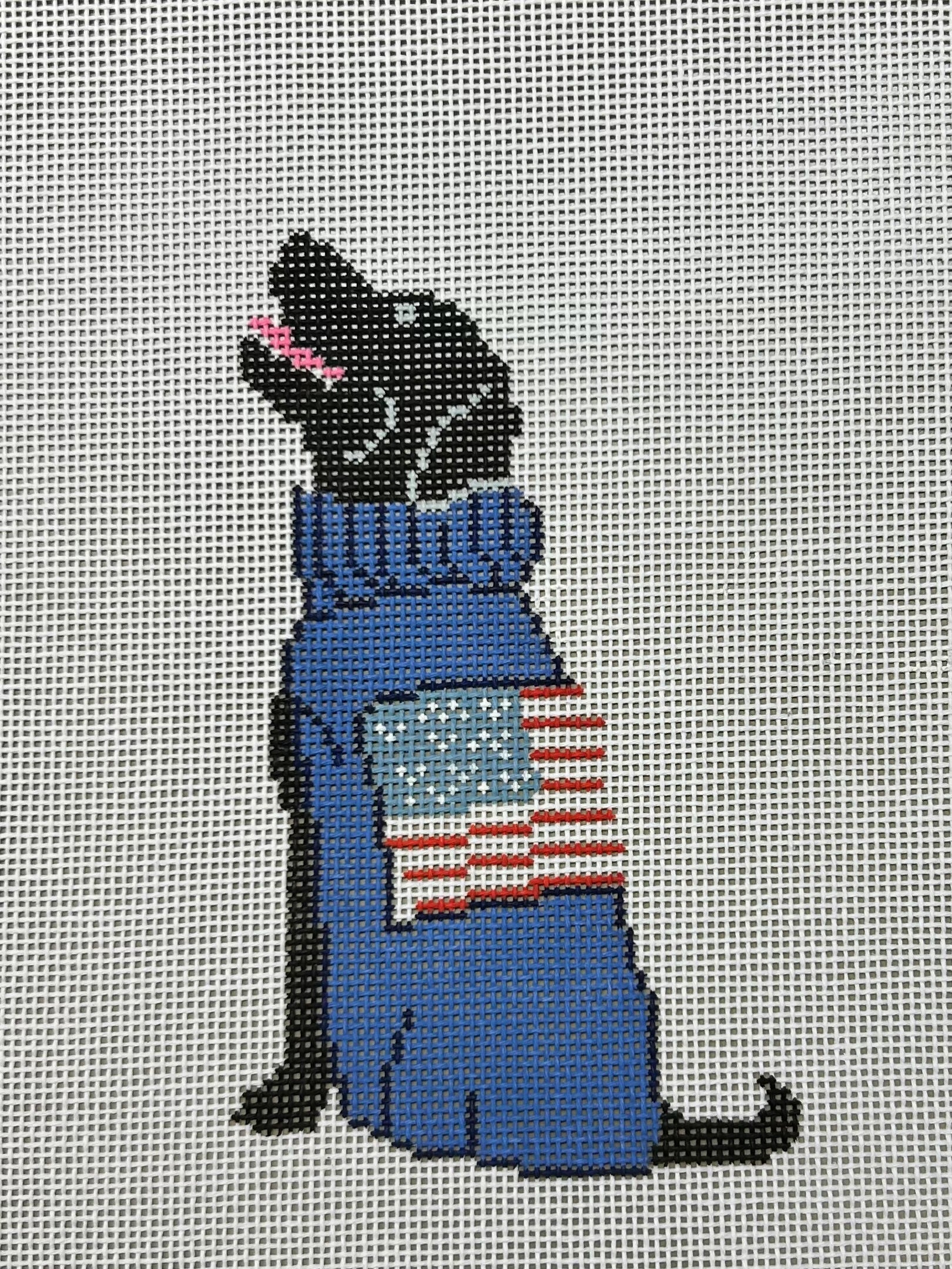 Froopy Designs:FD389 Black Lab w/ Sweater 18M