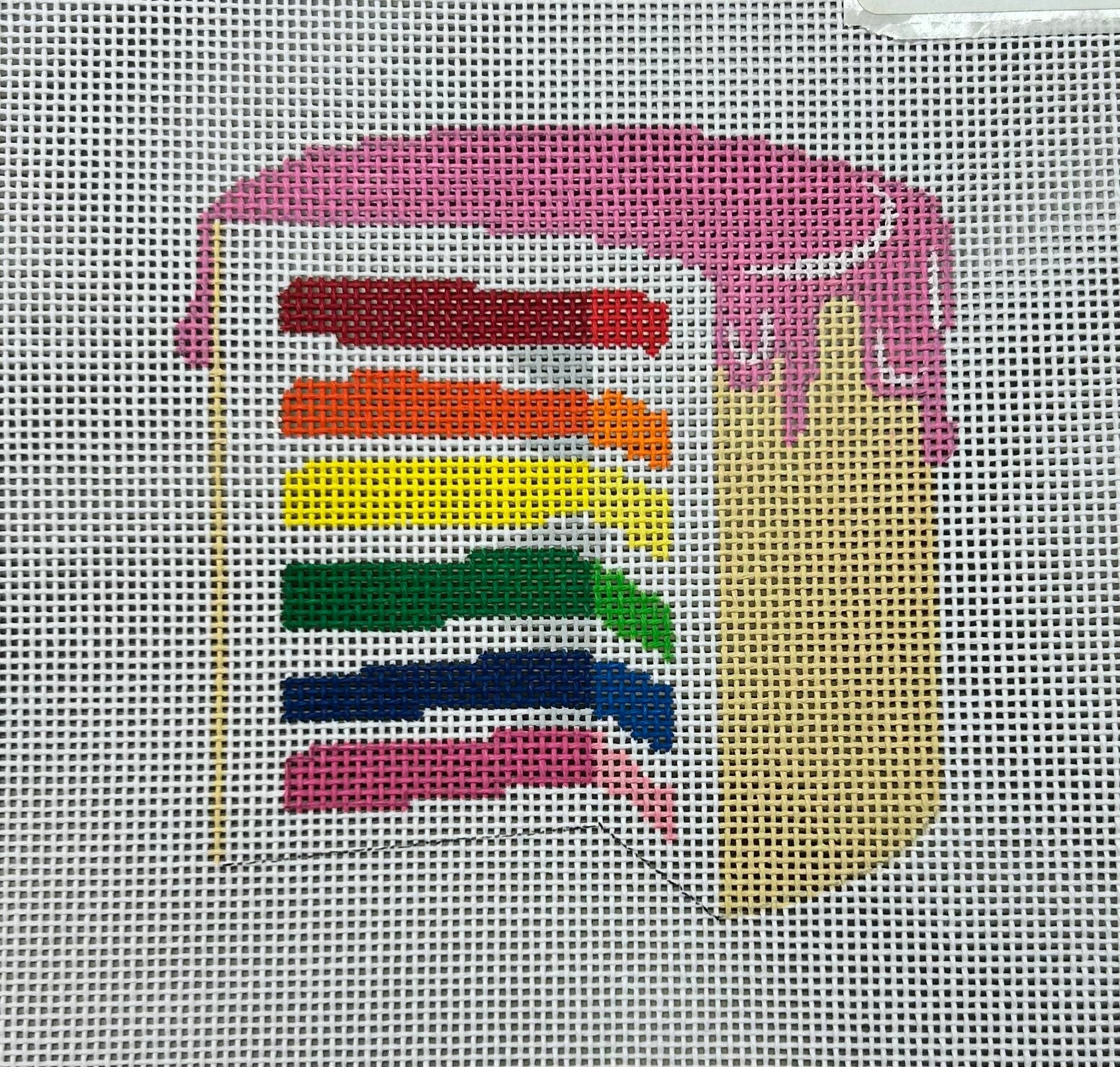 Froopy Designs:FD188 Rainbow Cake 4" 18M