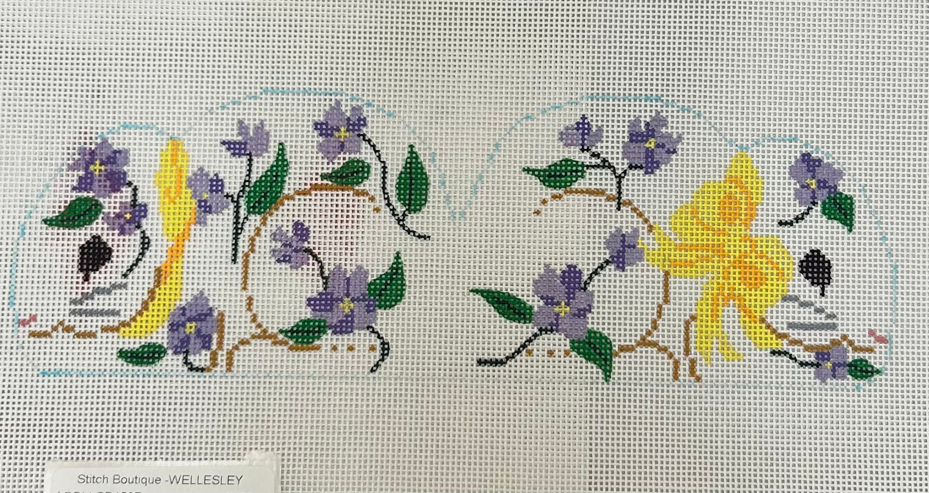 Bunnies:CD156F  Bunny 2 sided Violets