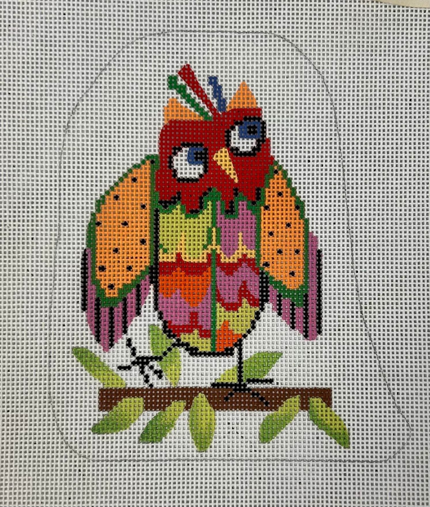 Penny Macleod:PM54 The Red Bow 13 3/4x21 1/4