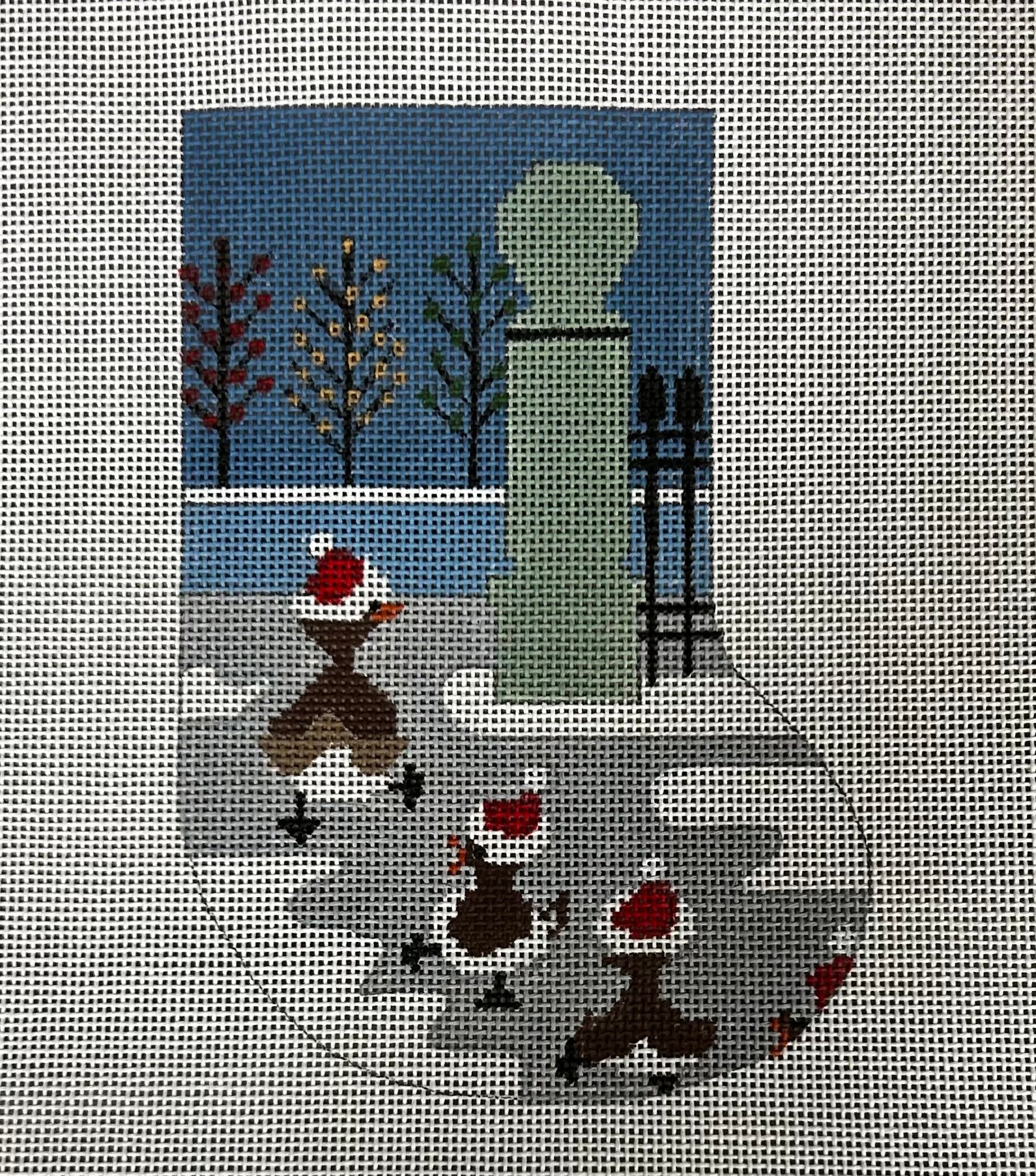 Boston theme:BN23 Mini Stocking - Ducks