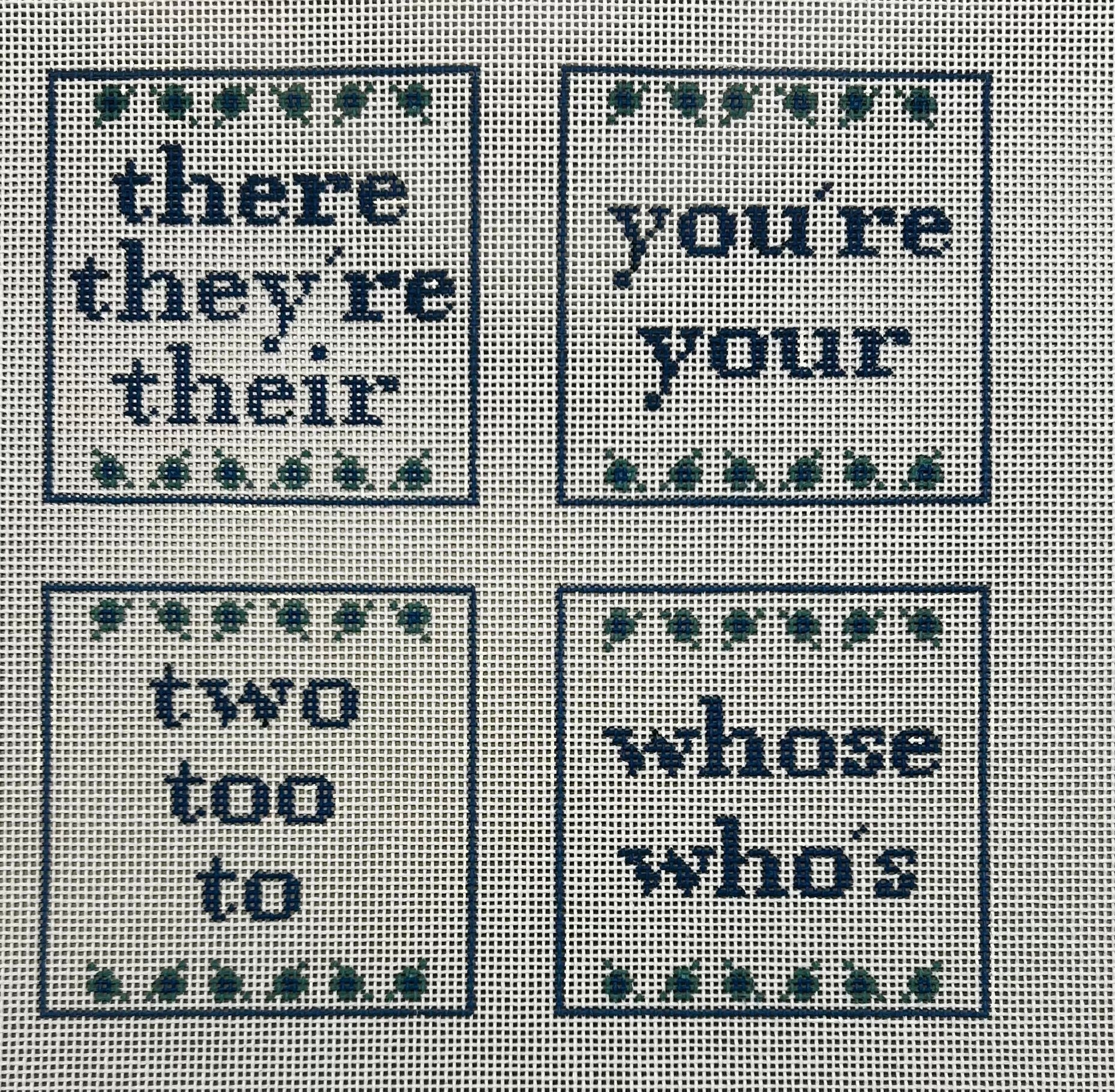 Froopy Designs:FD125 Set of 4 Grammar Coasters