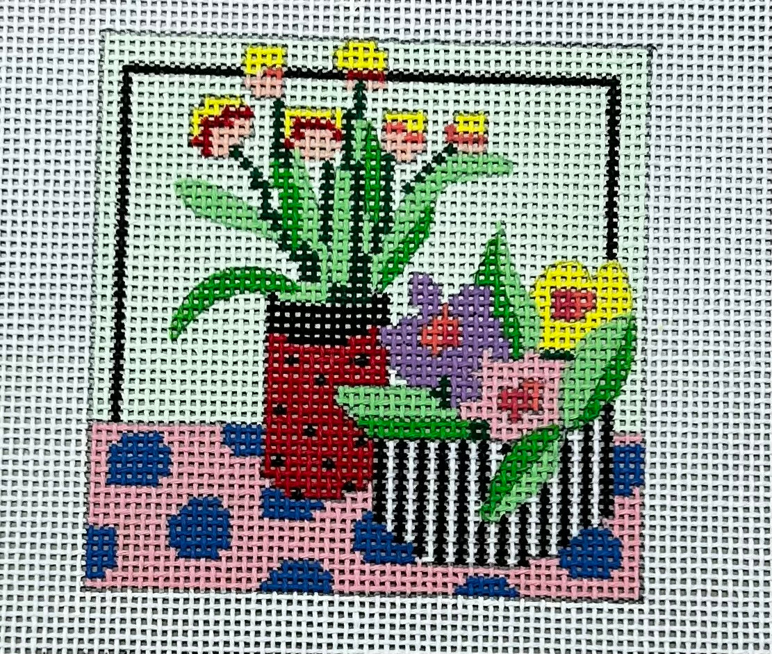 Penny Macleod:PM826 Red Vase 3 Sq 18m