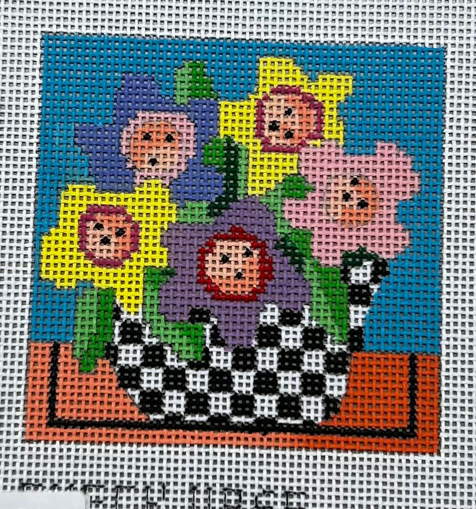 Penny Macleod:PM829 Check Vase 3 Sq 18m