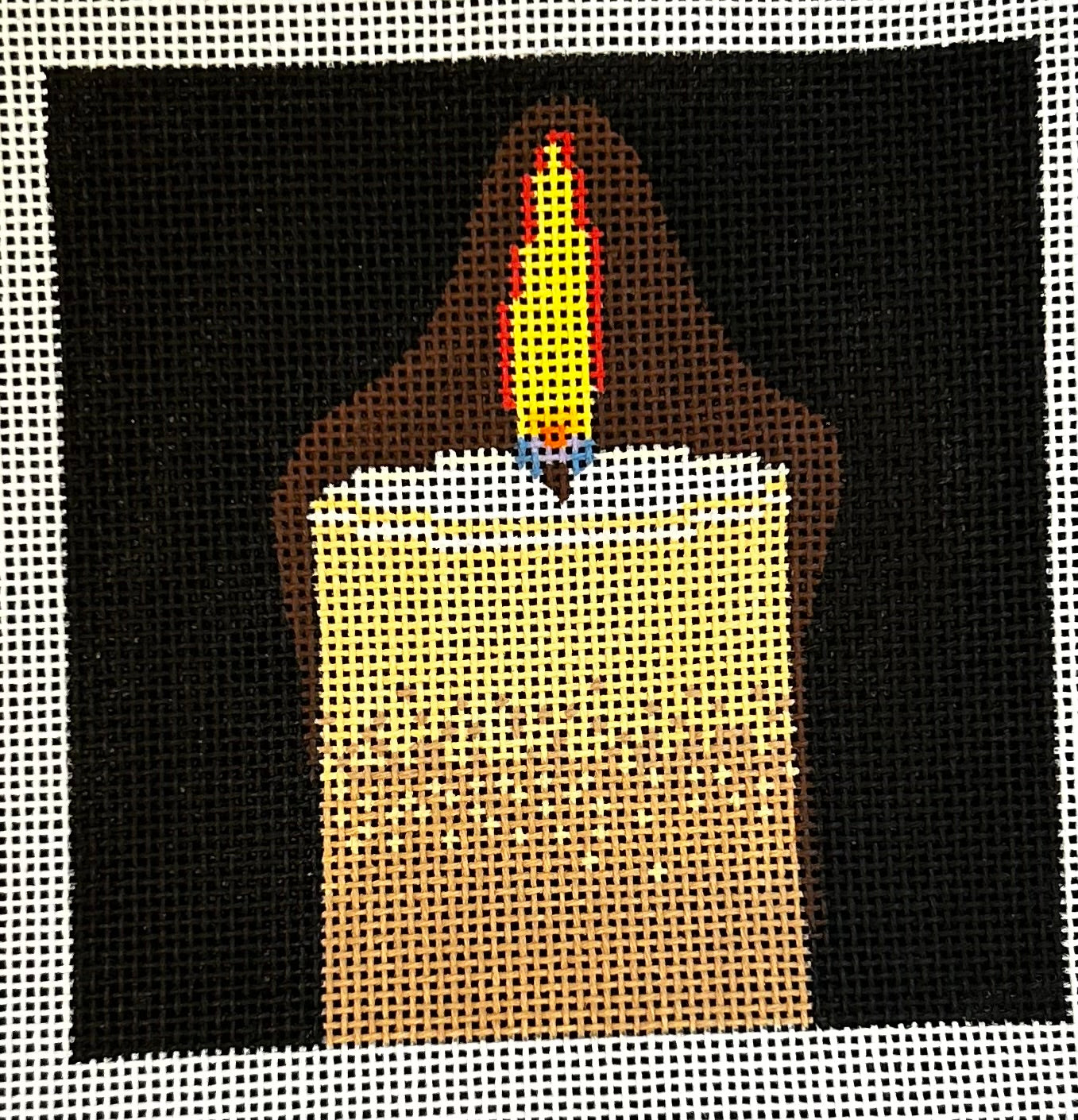 Froopy Designs:FD398 Glowing ivory Candle, 4"