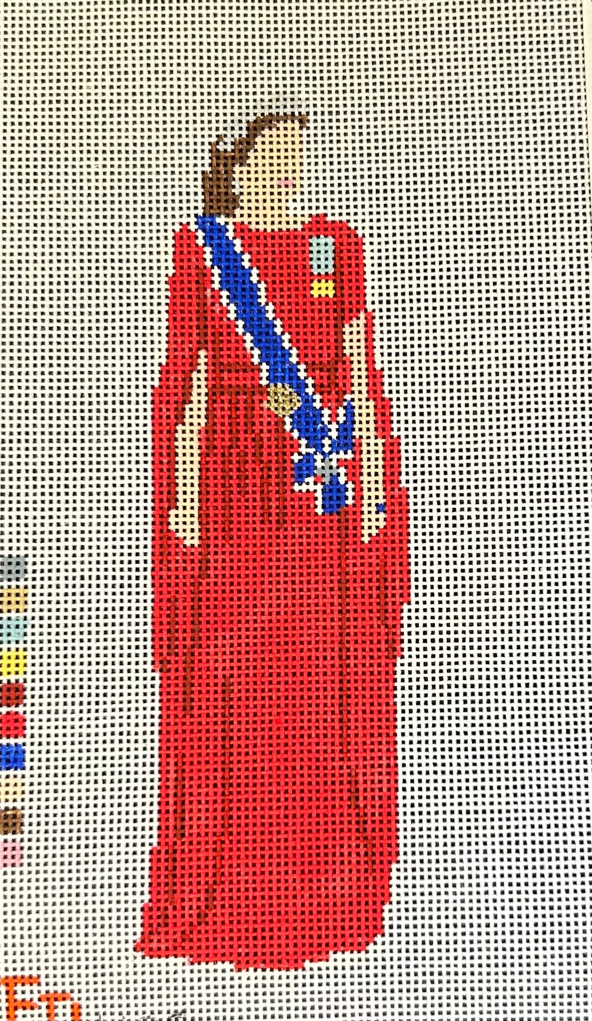 Froopy Designs:FD486 Kate in Red/Regalia, 2.5”