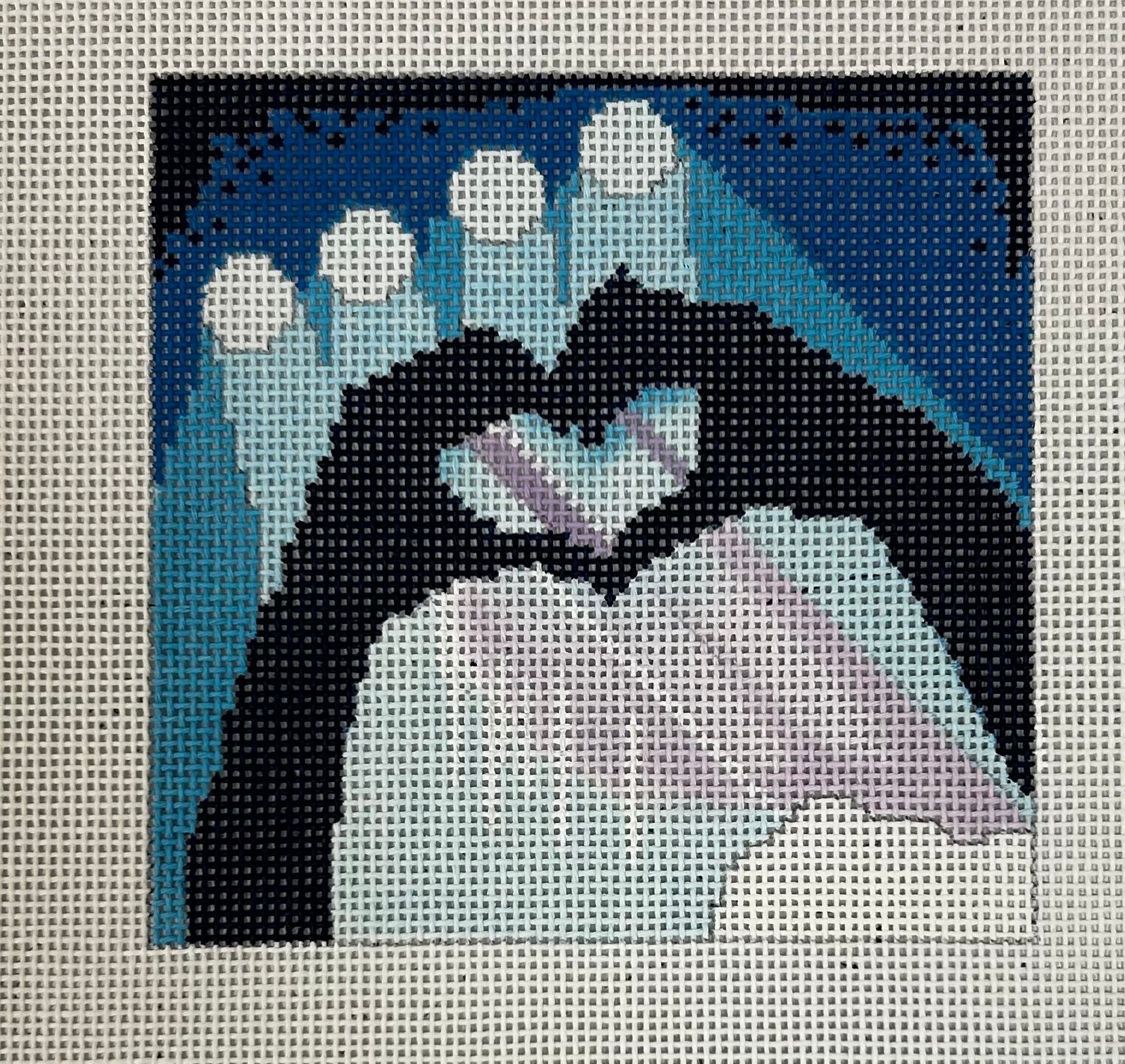 Froopy Designs:FD42 Queen's Horse w/ Purple bl