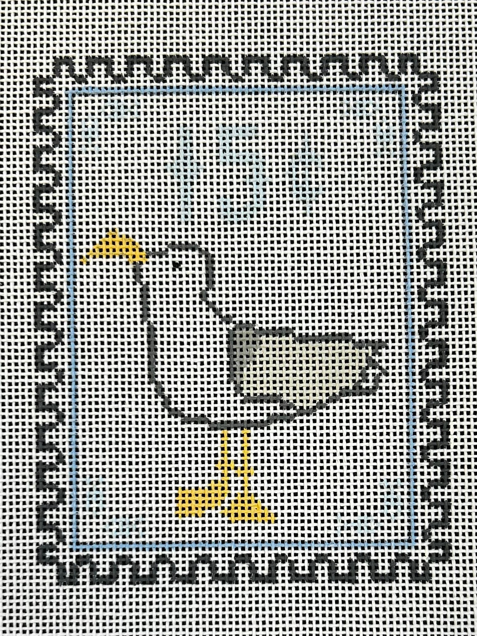 Sara Fitz:SF118 Seagull Stamp 4 1/2 x 3 1
