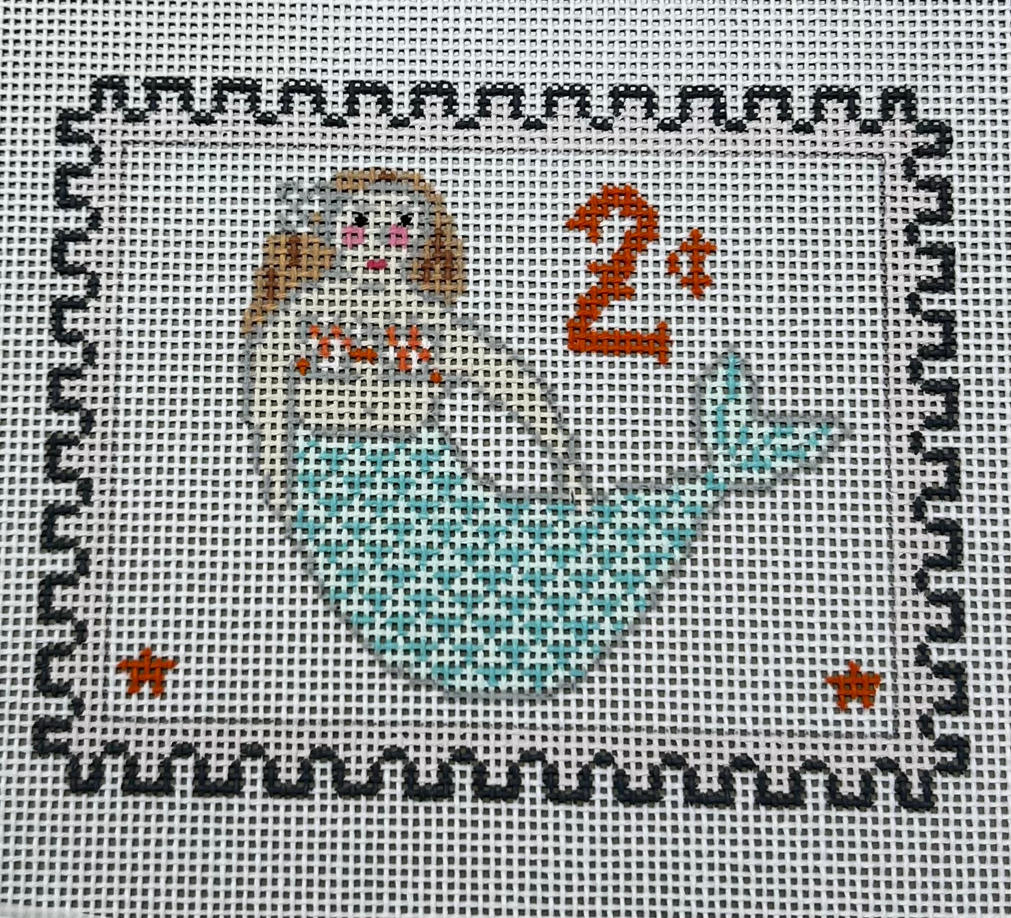 Sara Fitz:SF117 Mermaid Stamp 4 1/2 x 3 1