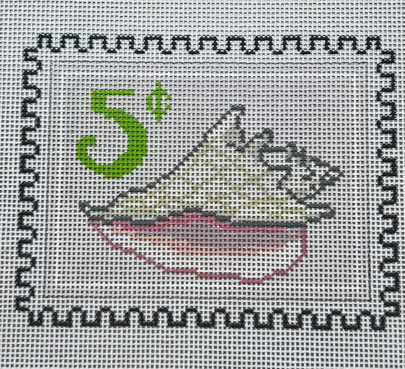 Sara Fitz:SF120 Seashell Stamp 4 1/2 x 3