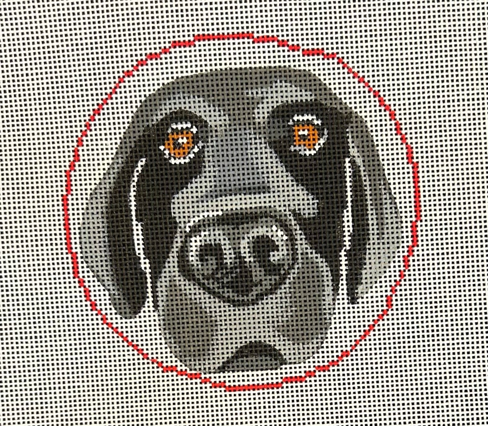 Froopy Designs:FD469 NOSE BOOP black lab, 4"