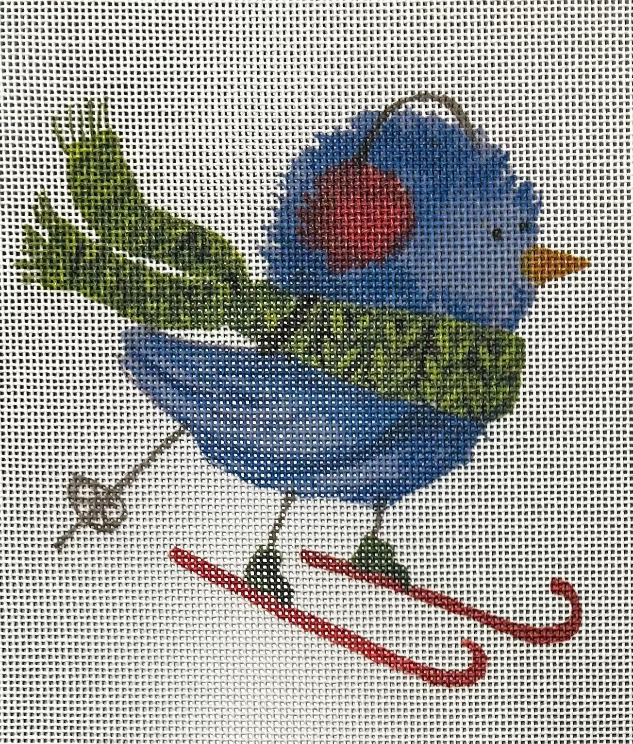 Ellen Crimi-Trent:ECT103 Blue Bird Red Ear Muffs