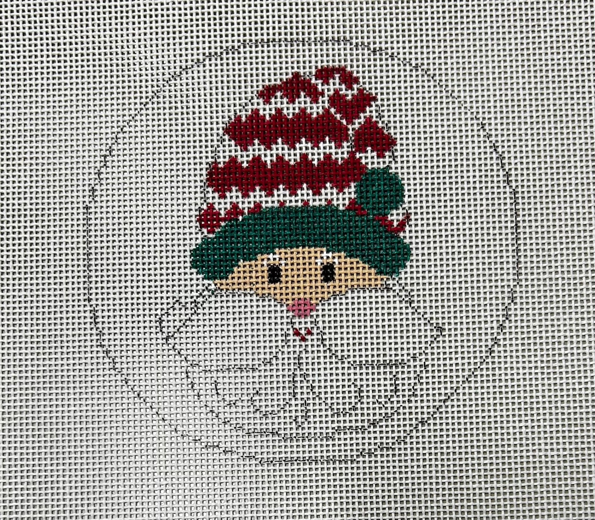 Christmas Ornaments:CH112 SANTA ROUND 18M