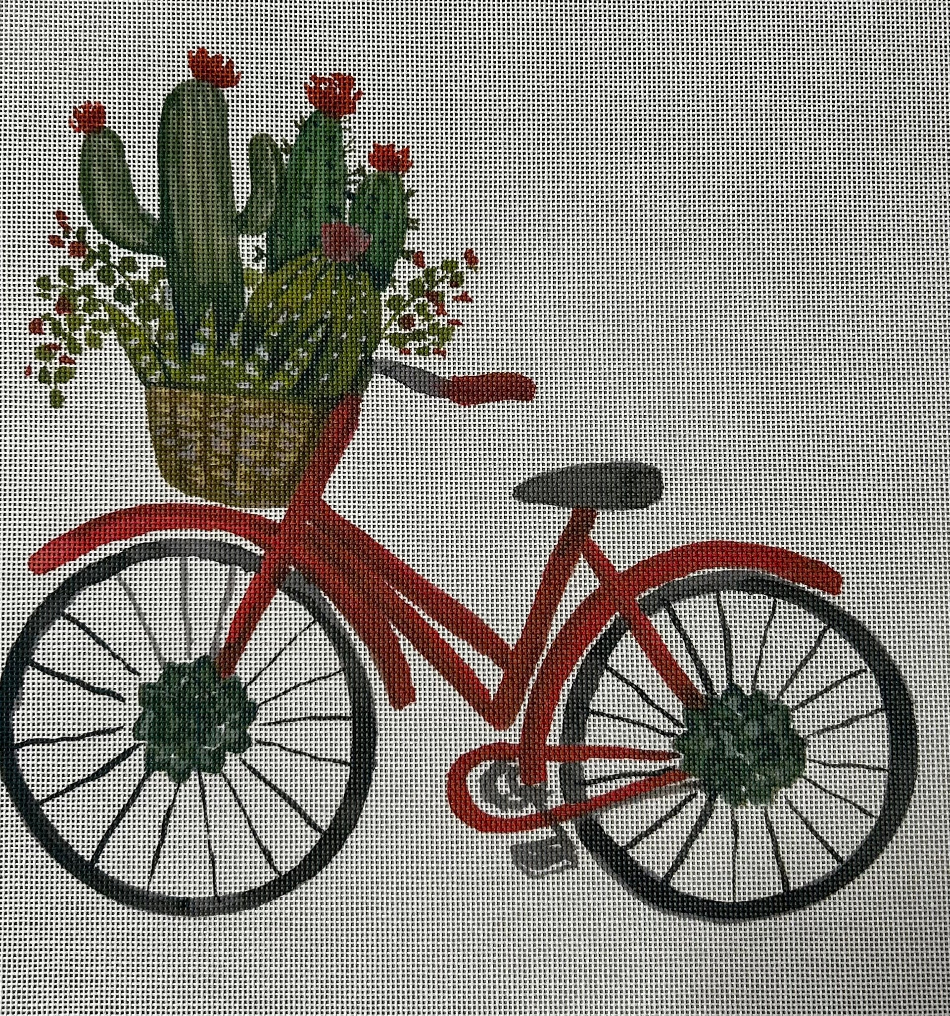 Ellen Crimi-Trent:ECT829B Bicycle w/basket of Cac