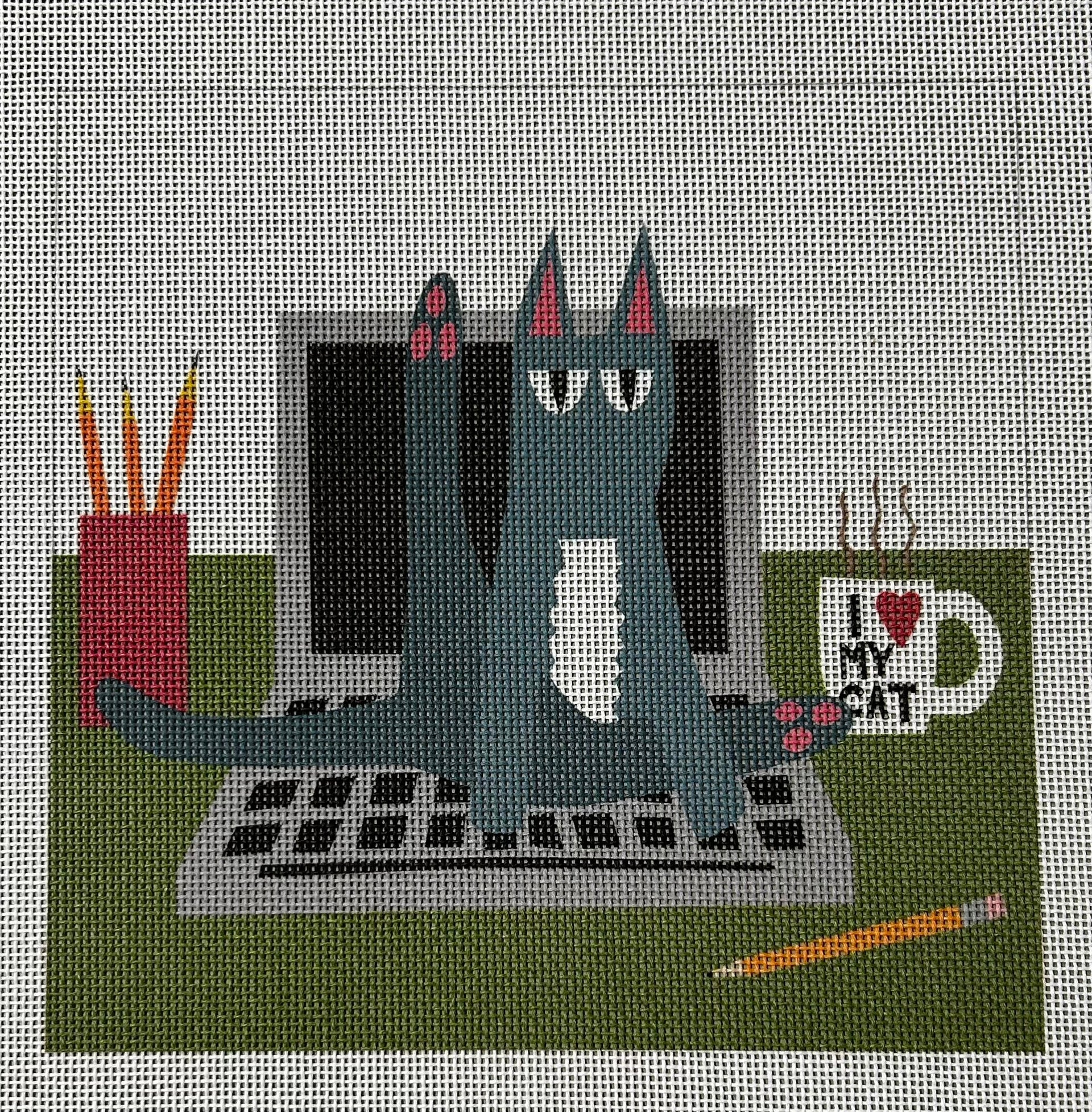 R. Nichols:RN318 Cat on Computer 7x7 18M