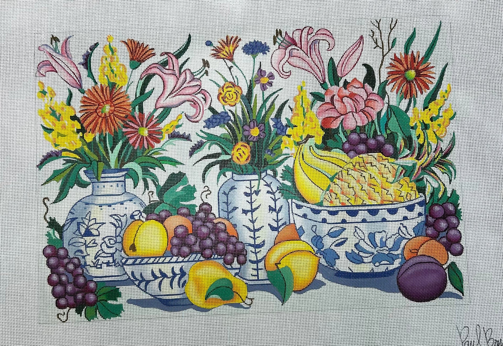 Paul Brent:PB93142-still-life-with-flowers