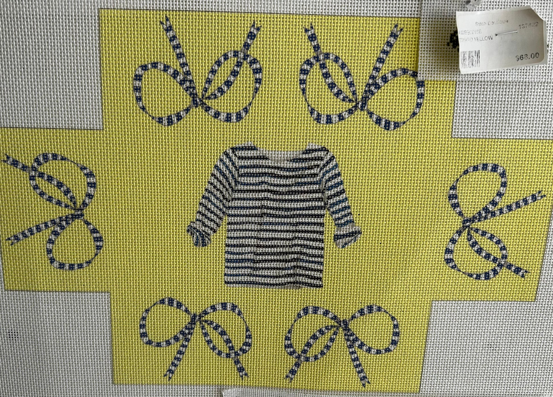 Sara Fitz:SF77A Striped Shirt with Bows y