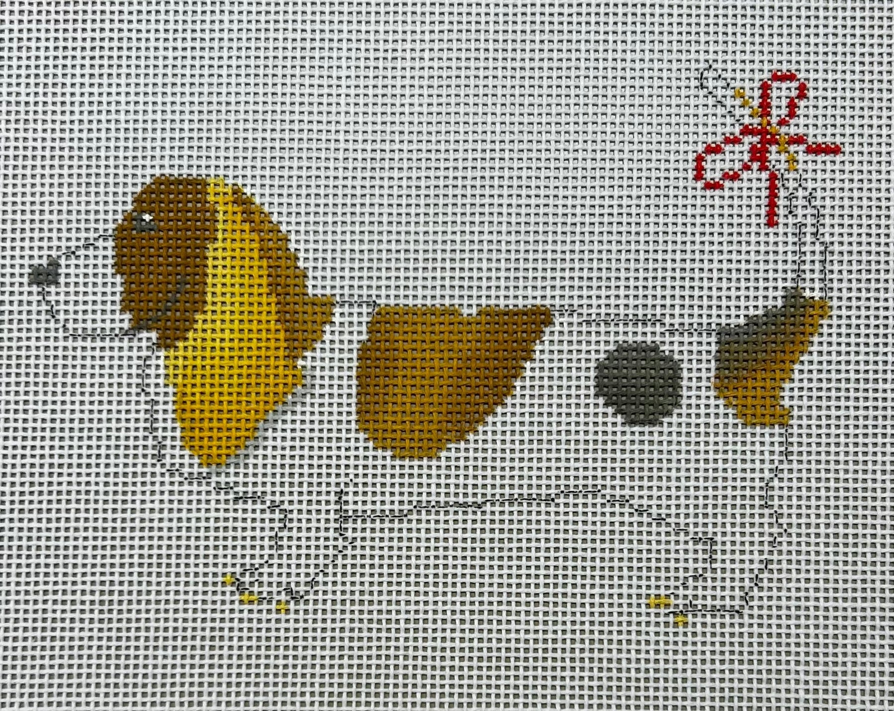 Sara Fitz:SF51 Festive Hound Bow 5x5 18M