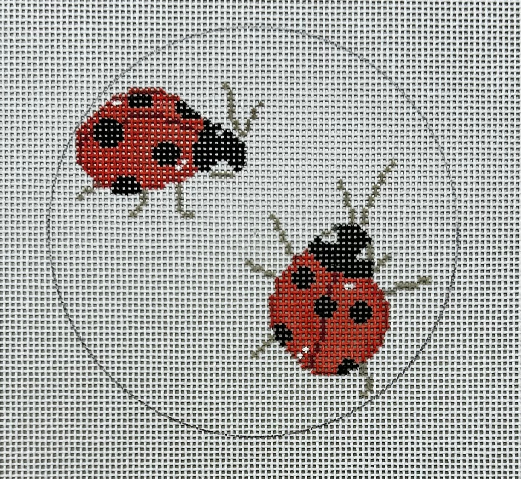 Sara Fitz:SF87 Ladybugs 4" Round 18M