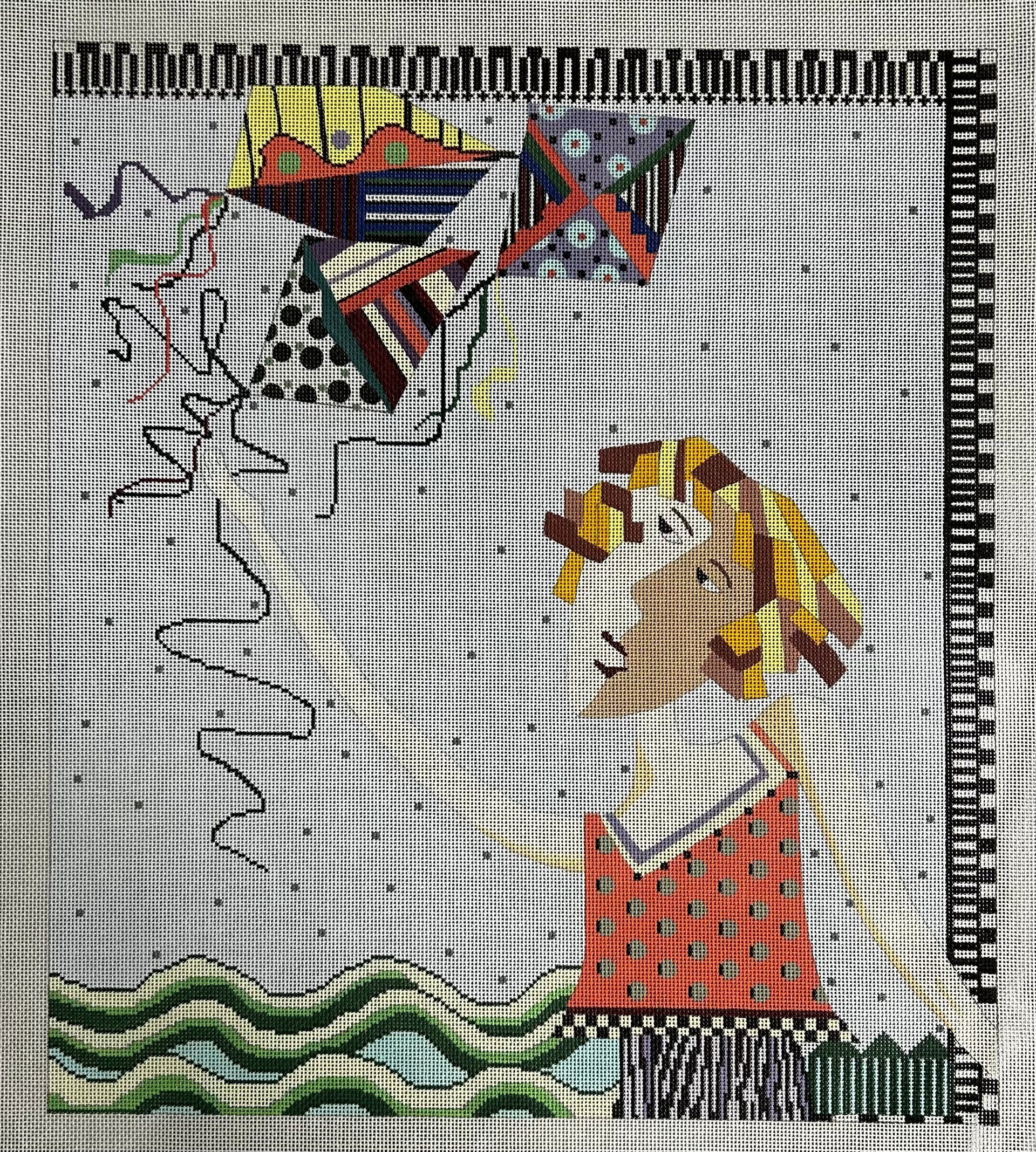 Penny Macleod:PM221 EVE FLIES A KITE 14X16 18