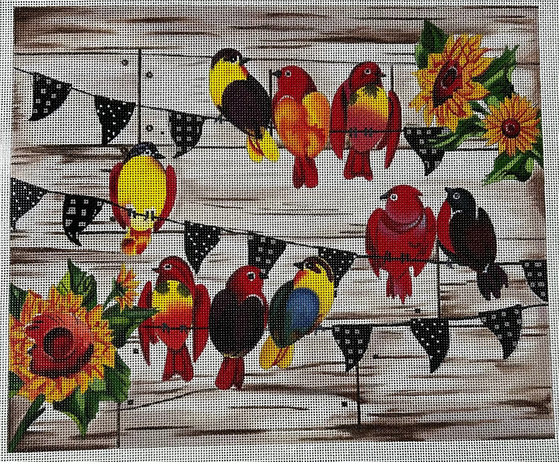 Paul Brent:PB17583 - Farmhouse Birds Horzo