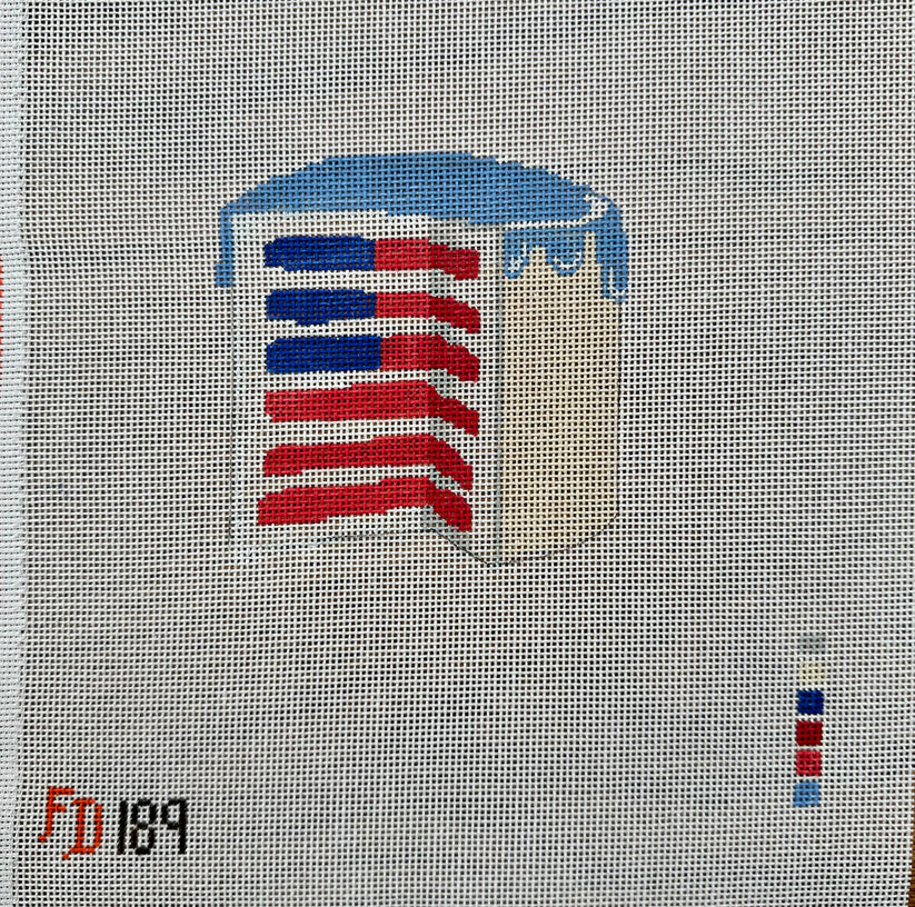 Froopy Designs:FD189 Patriot Cake 4" 18M
