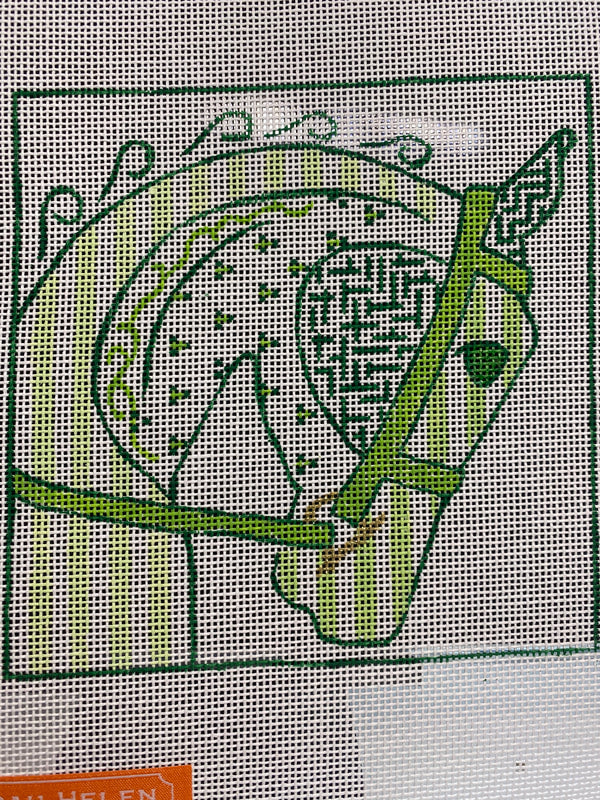 Froopy Designs:FD69 Hérmes Horse Head in Green