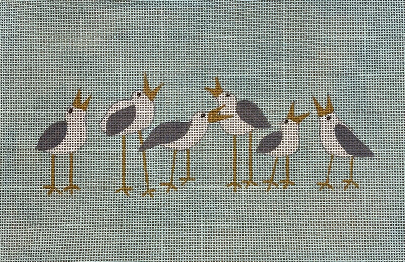 Kate Nelligan:KN18 Chirping Birds 9"x6" 18m