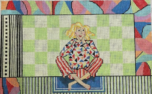 Penny Macleod:PM1123 Yoga Time 9" x 13 1/2" 1