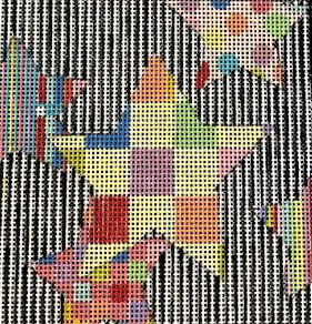 Penny Macleod:PM1167 Floating Stars 4 Sq 18M