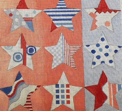 Penny Macleod:PM1187 9 Star 12 1/4" x 11 3/4"