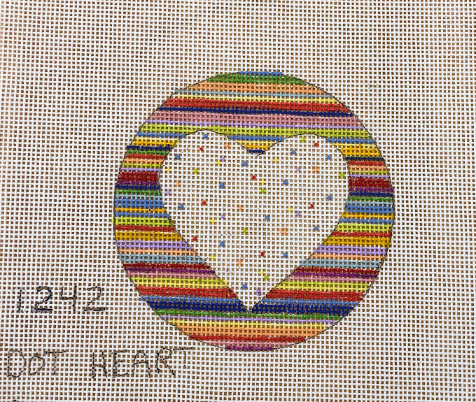 Penny Macleod:PM1242 Dot Heart 3 1/2" rd 18m