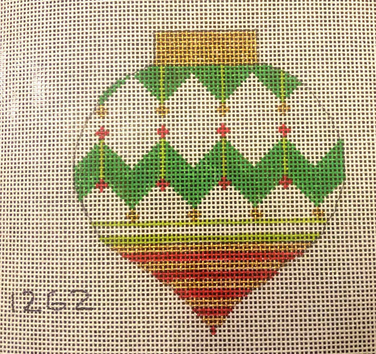 Penny Macleod:PM1262 Ornament (red green) 3 1