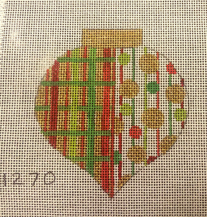 Penny Macleod:PM1270 Ornament R+G 3 1/2 18m