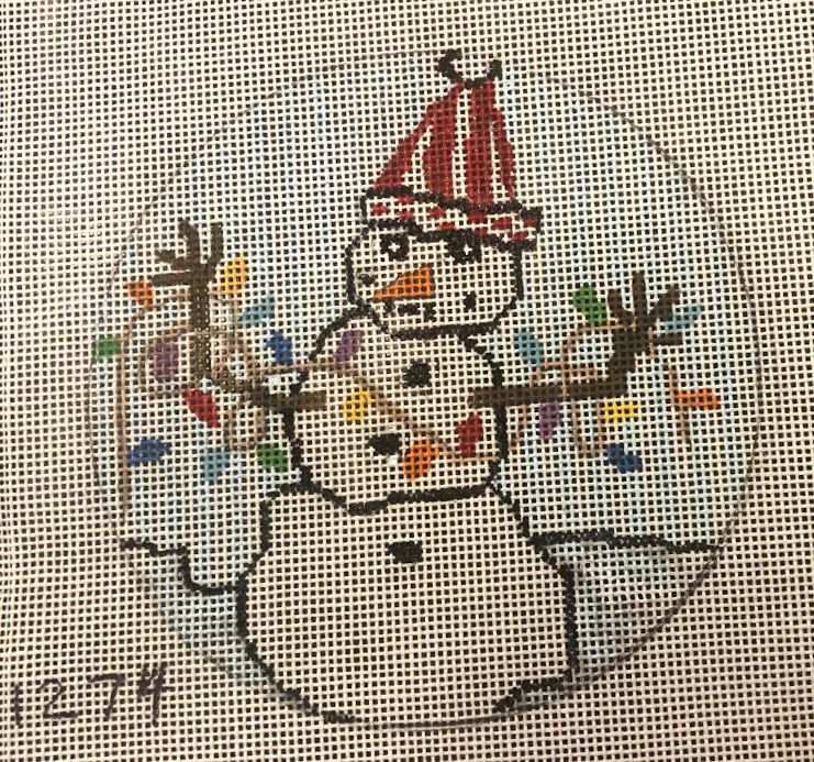 Penny Macleod:PM1274 Snowman 4 1/2" round 18m