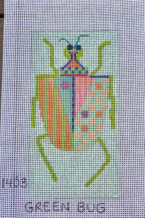 Penny Macleod:PM1403 Green Bug 3 3/4 x 7 13M